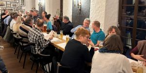 60stes traditionelles Heringsessen im Brauhaus Freihof in Wiesloch